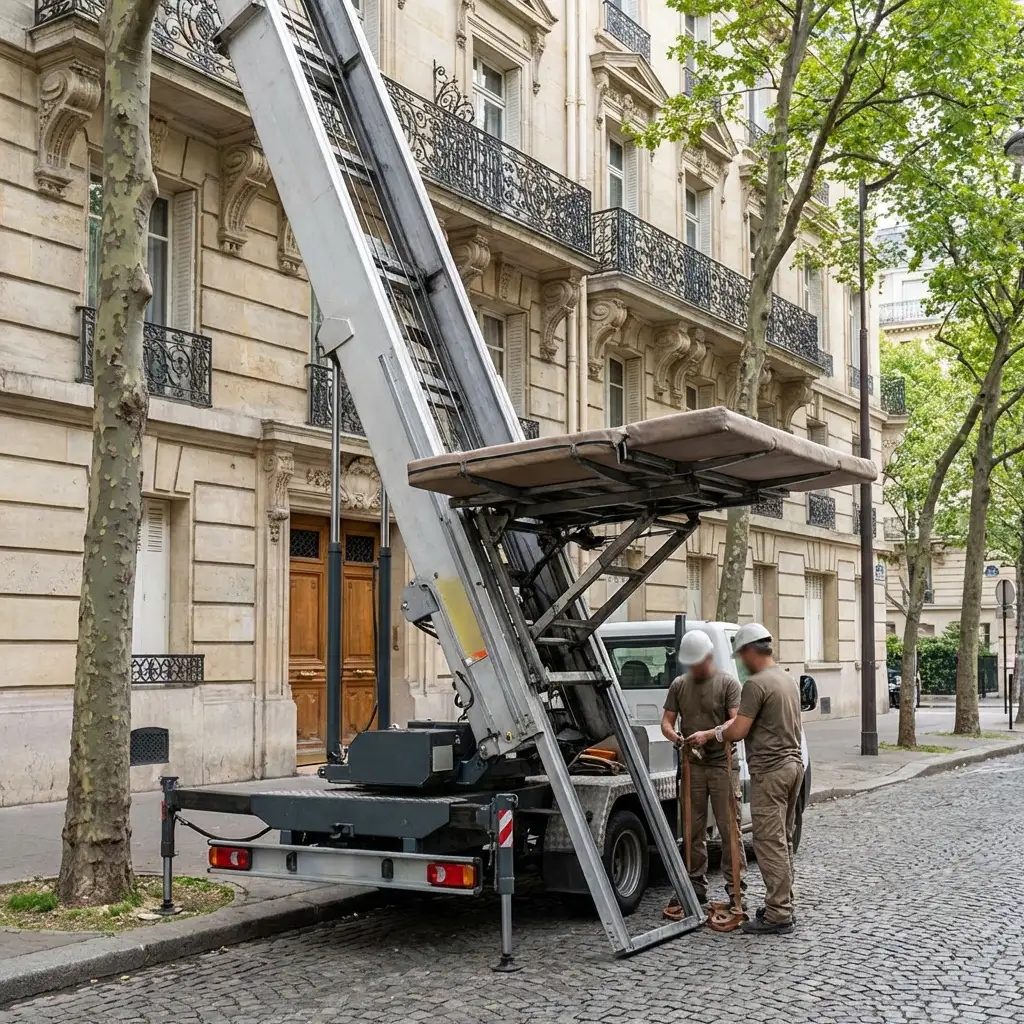 Location de monte-meubles pour objets lourds et encombrants