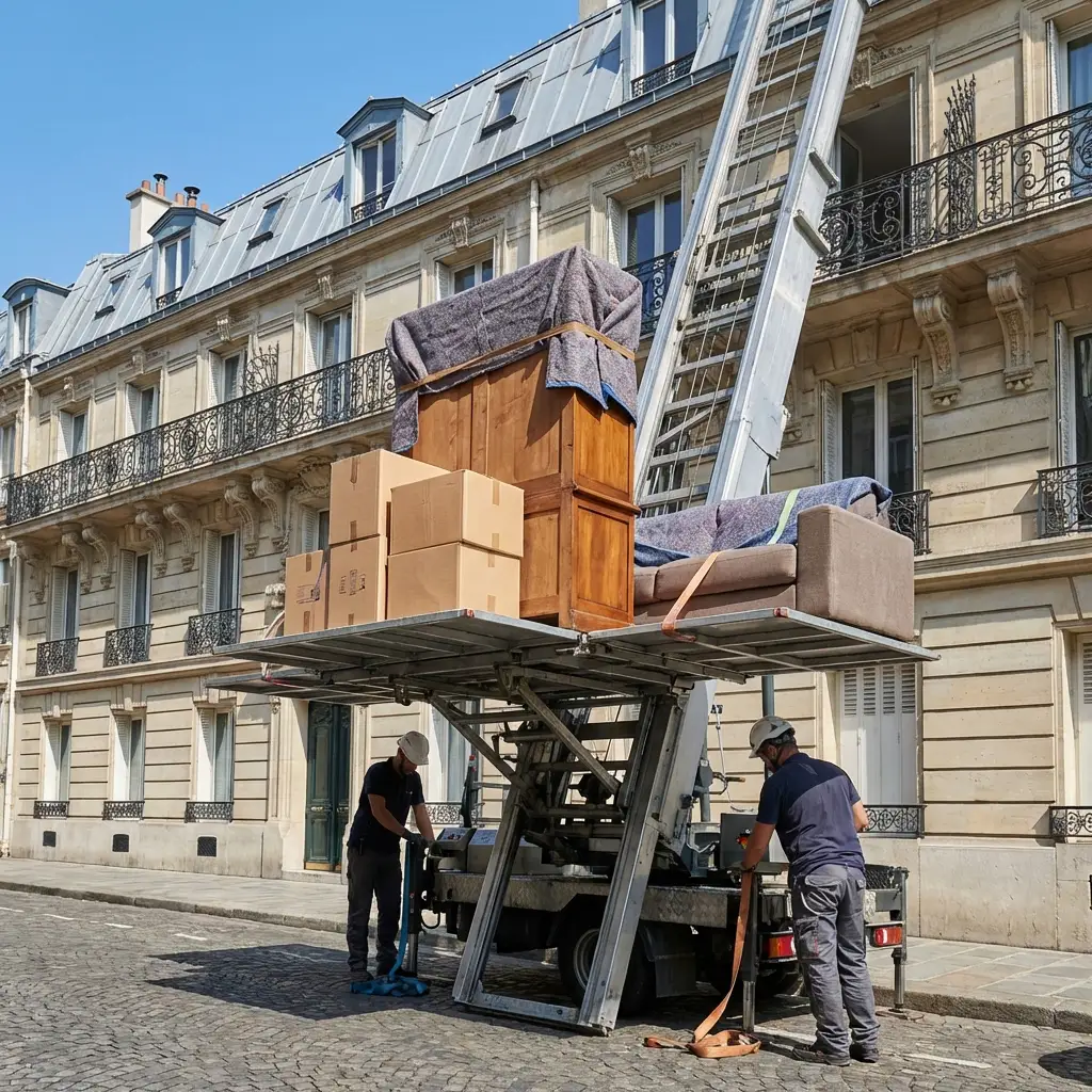 Location de monte-meubles avec technicien pour particuliers